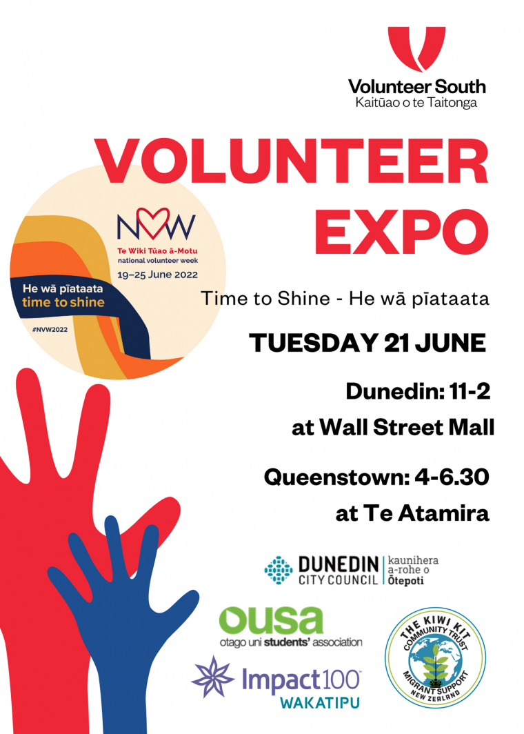 Volunteer Expo: Time to Shine - He wā pīataata