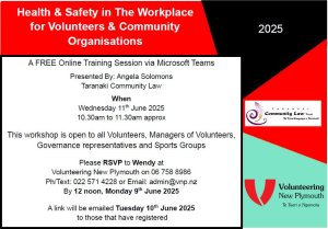 Health & Safety in the Workplace for Volunteers & Community Organisations