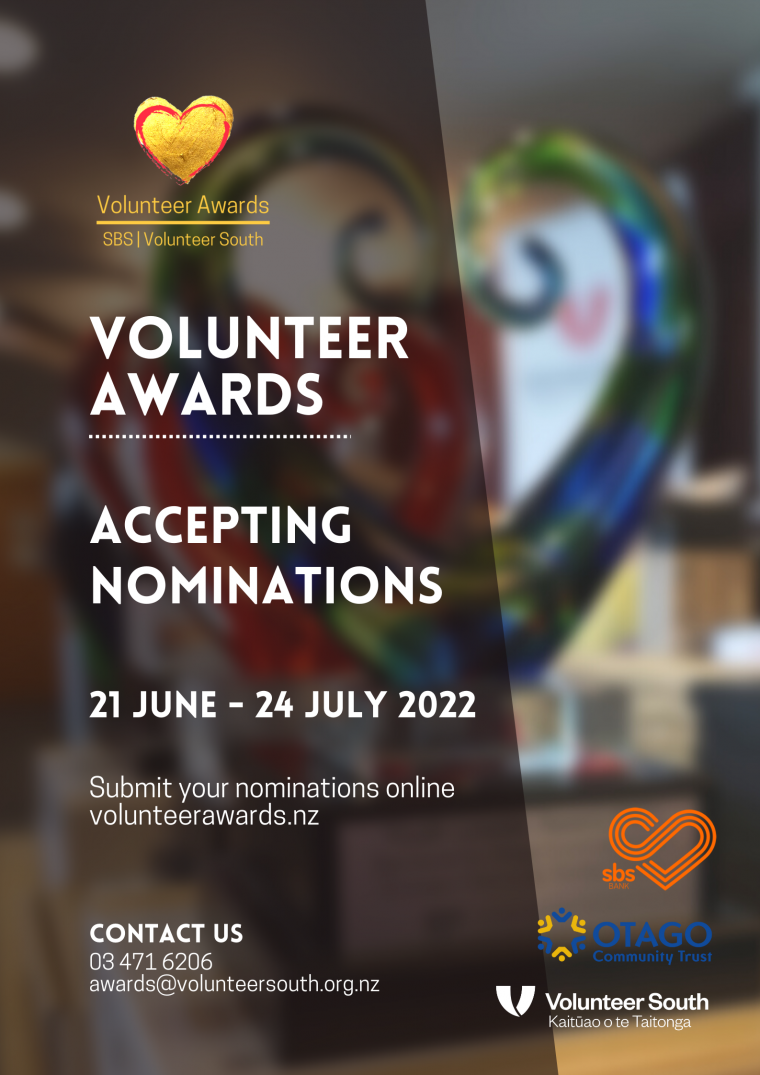 Volunteer Awards 2022   Nominations are Open!