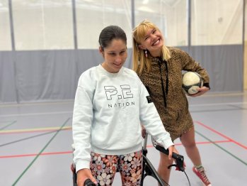 Anna Dunphey (right) with Emma Pierce enjoying some MINT time.