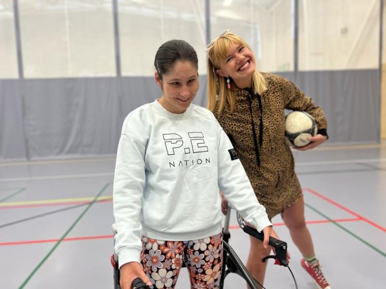 Anna Dunphey (right) with Emma Pierce enjoying some MINT time.