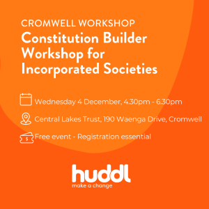 Constitution Builder Workshop for Incorporated Societies